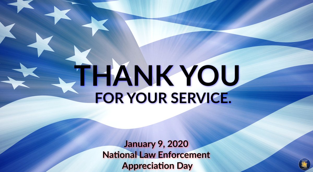 PSPRSAZ's tweet photo. Today, we thank all the people behind the badge who put their lives on the line for our safety.
#NationaLawEnforcementAppreciationDay #Arizona #police #lawenforcementappreciation #lawenforcement #PSPRS https://t.co/u3JtY69LMY