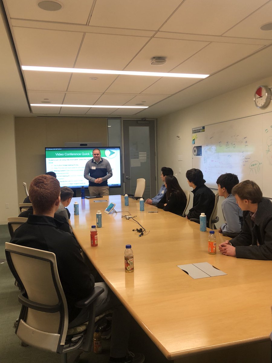 Ashlee_RI's tweet photo. @RickMetters welcome @SHSSentinels Finance Academy students, followed by Enterprise Technology and Client Experience business unit presentations and an office tour. @SIFMA @SIFMAFoundation @SmithfieldSchls #FidelityCares2020 #FidelityAssociate https://t.co/LkUBguagZe
