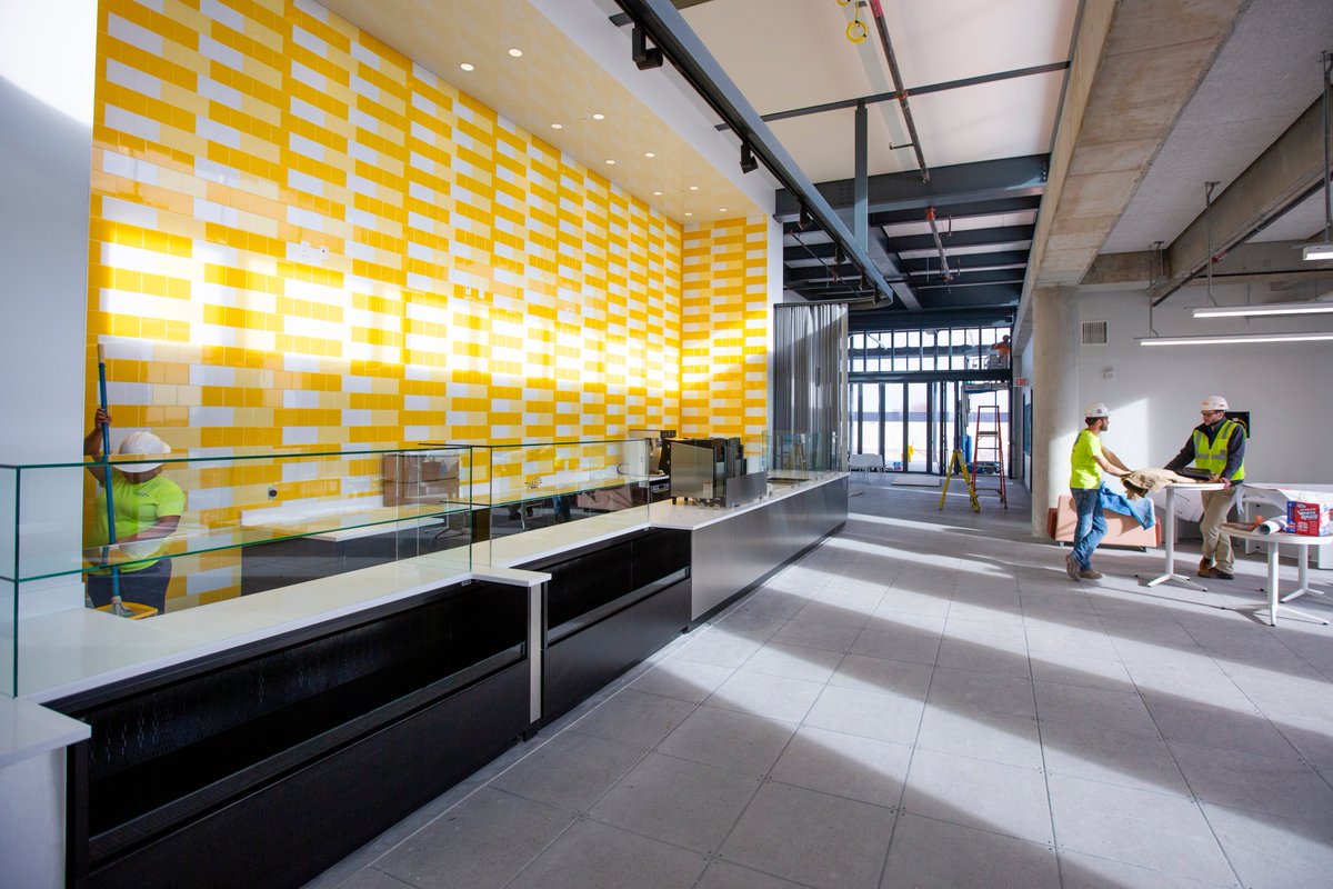 The fourth-floor student-run café (apparel, events and hospitality management department).