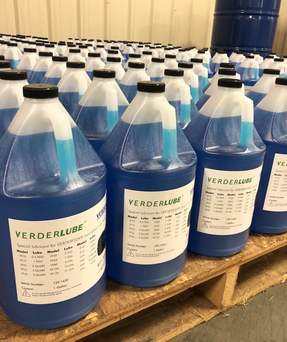 VerderUSA's tweet photo. Heavy-duty hose pumps use a lubricant bath to keep the pump and hose cool during operation. #Verderflex special glycerin blend Verderlube is food grade, water soluble, and environmentally-friendly. https://t.co/ew94Xl8FEZ