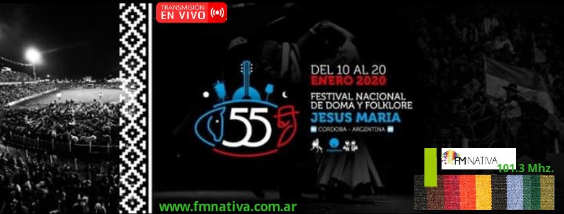 FmNativaSalta's tweet photo. Viví la 55° edición del Festival Nacional de Doma y Folklore JESÚS MARÍA, por FM NATIVA 101.3 Mhz.
Desde el Viernes 10 al Lunes 20 de Enero, en VIVO desde el Anfiteatro José Hernández.
#JesusMaria 
#FestivalJesusMaria
#JesusMaria2020
#FmNativaSalta https://t.co/raokVdVrWH
