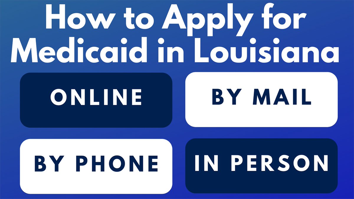 LADeptHealth's tweet photo. More than 1.5 million Louisiana residents receive healthcare benefits through Medicaid. Here’s how you can apply for benefits: https://t.co/jn9PB1KiWc #LDHImprovingHealth #LouisianaMedicaid https://t.co/m5N7hTiIhV