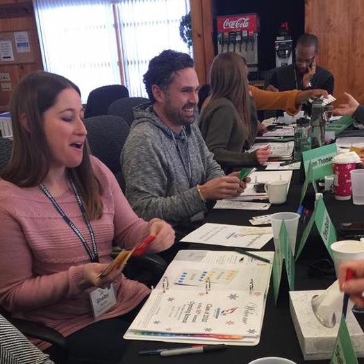 LeadSyr's tweet photo. LGS CLASS OF 2020 IS AT OPENING RETREAT! We are learning about leadership styles from Holly Haines McCurdy of #UpstateMedical University, and connecting with each other on this first day of opening retreat. #LeadSYR #LGS #LGS2020 #Leadership https://t.co/EiyMSU50YT