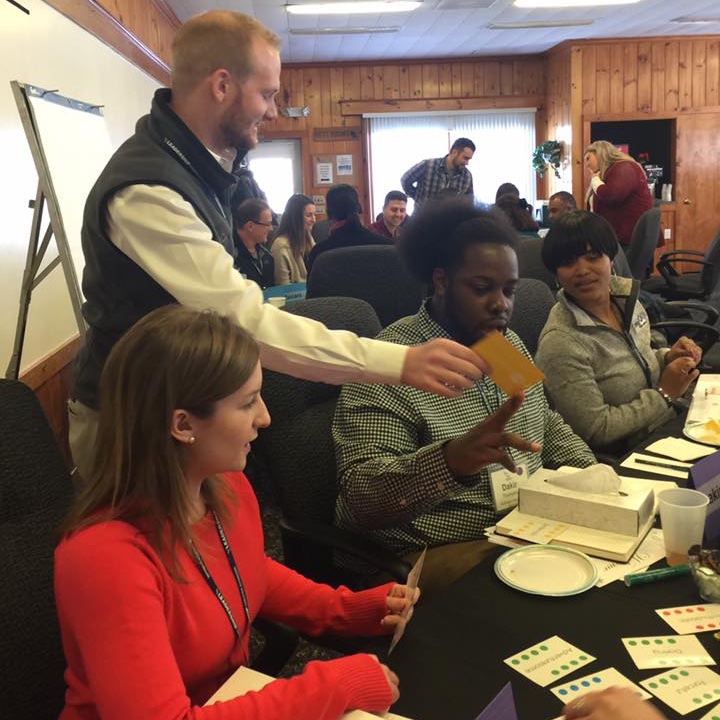 LeadSyr's tweet photo. LGS CLASS OF 2020 IS AT OPENING RETREAT! We are learning about leadership styles from Holly Haines McCurdy of #UpstateMedical University, and connecting with each other on this first day of opening retreat. #LeadSYR #LGS #LGS2020 #Leadership https://t.co/EiyMSU50YT