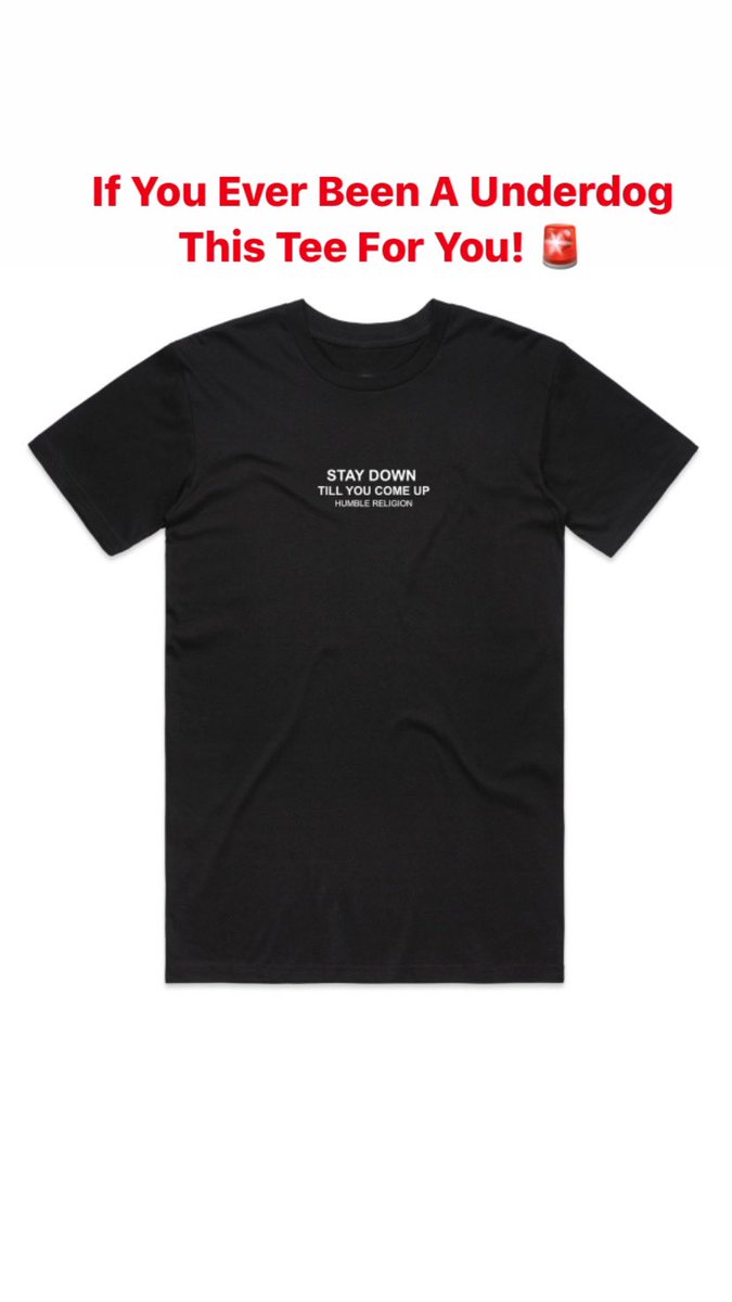 moemoney_37's tweet photo. If You Ever Been A Underdog This Tee For You @HumbleReligion 
https://t.co/zythRO81iK https://t.co/sXXEZO0Sbx