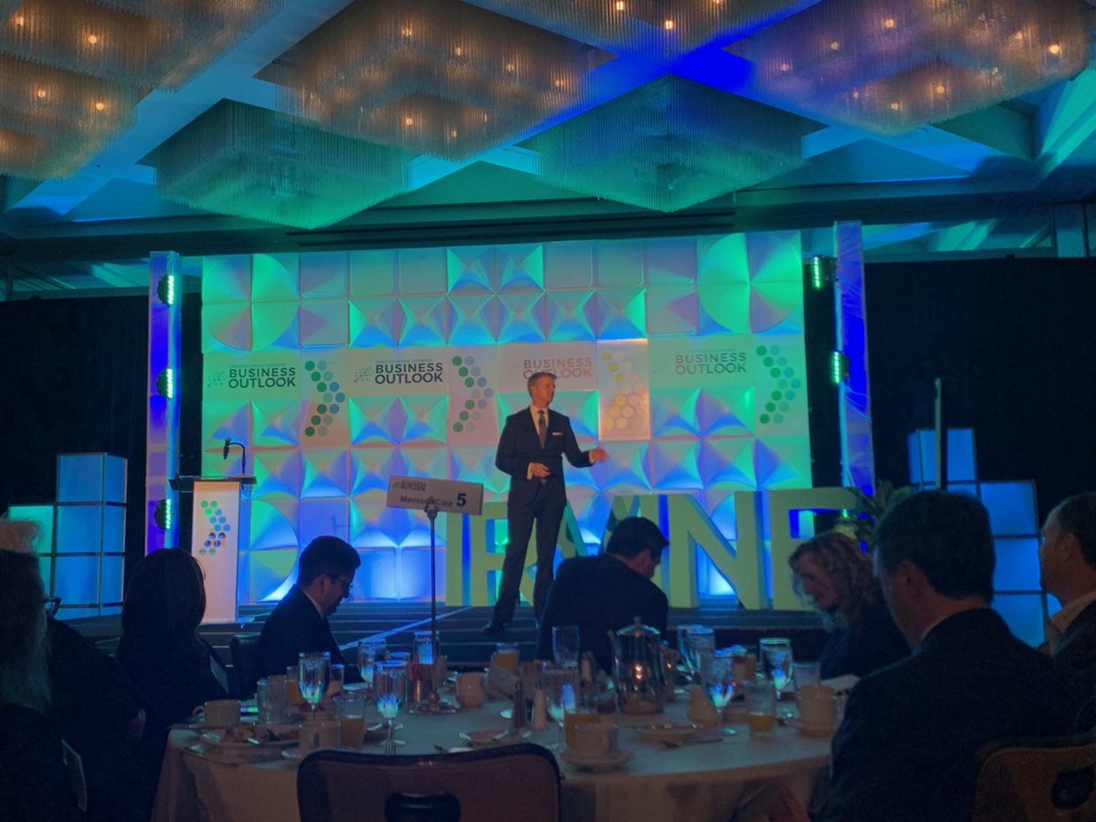 Spent the morning with the <a href="/IrvineChamber/">Greater Irvine Chamber</a> at the Business Outlook Breakfast. 

<a href="/UCICove/">UC Irvine Beall Applied Innovation</a>'s Kate Klimow was the Master of Ceremonies &amp; taught everyone in the audience how to #ZOT!

<a href="/UCIrvine_MBA/">UCI Paul Merage School of Business</a> <a href="/UCIrvine/">UC Irvine</a>