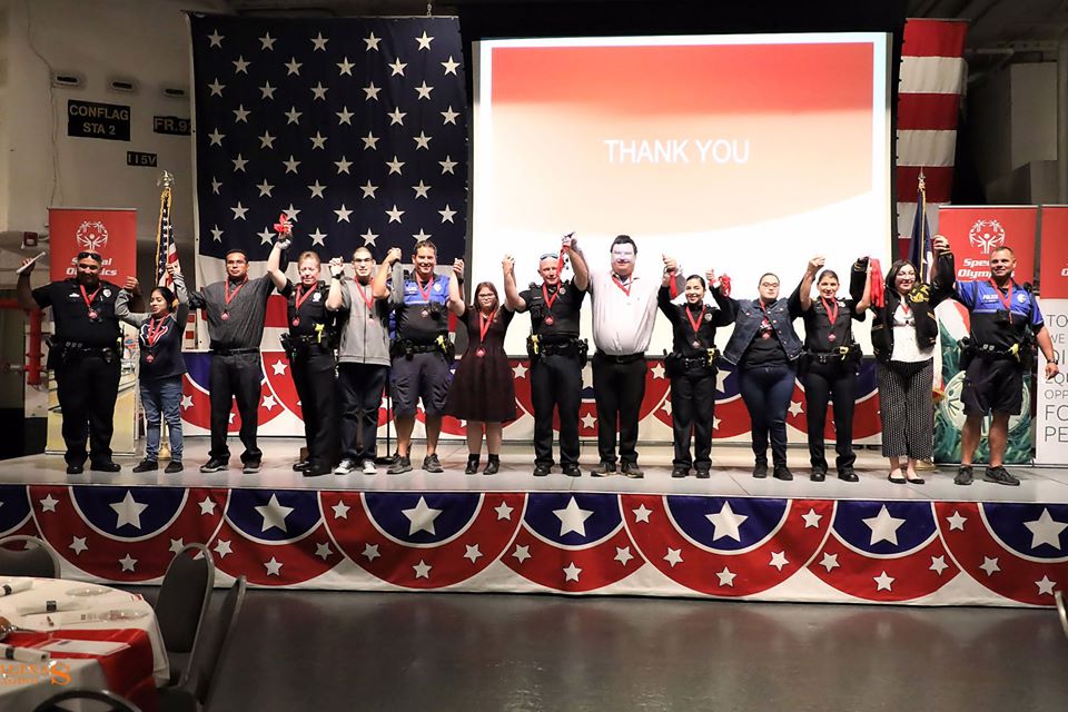 SOTX_Corpus's tweet photo. A small sampling of the wonderful law enforcement officers that work hand-in-hand with our athletes to bring about the #InclusionRevolution https://t.co/Mb8tFWaTi6