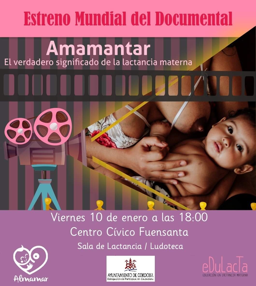 rutapetruska's tweet photo. Mañana, 10 de enero a partir de las 18.00 h en el CC Fuensanta, no te pierdas la proyección del documental "Amamantar" de @Edulacta 💚

@AL_Mamar @ComercioAyuncor
@ayuncordoba_es
@HUReinaSofia
#LactanciaMaterna
#documentaldelactancia #documentaledulacta https://t.co/FvkkqxPg4u