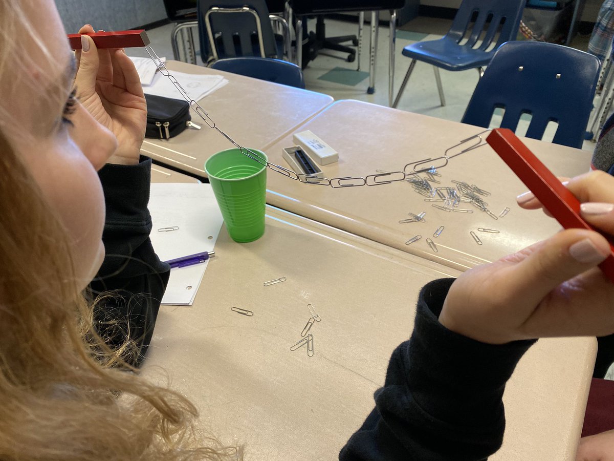 katefingles's tweet photo. How many paper clips can you magnetize? https://t.co/zFYoK4vf1o