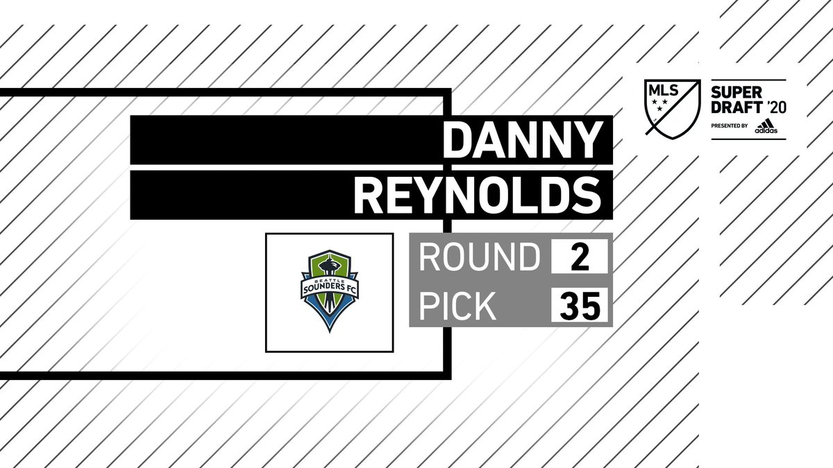 Time for the 35th pick: <a href="/SoundersFC/">Seattle Sounders FC</a> choose defender Danny Reynolds out of <a href="/UNCWMenssoccer/">UNCW Men's Soccer</a>. #SuperDraft