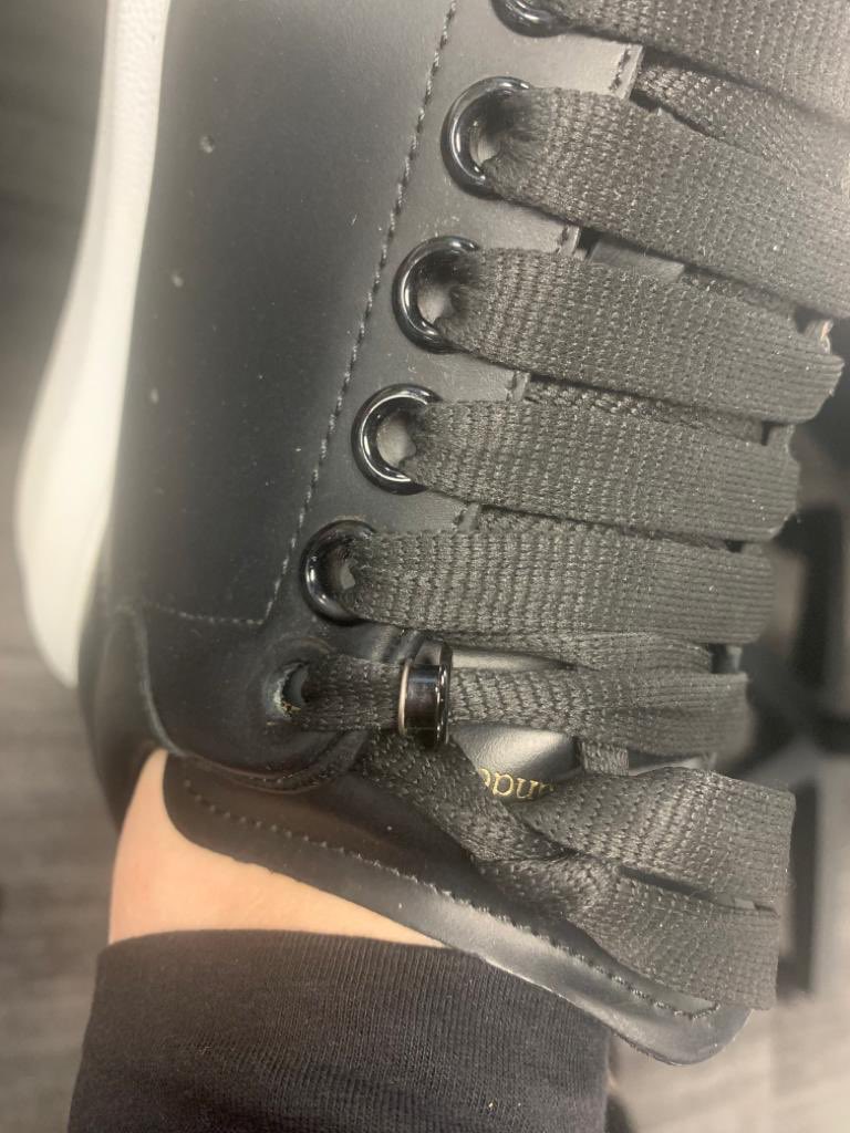 JamieAuvache's tweet photo. @HarrodsService @Harrods @McQueen bought these from Harrods - absolutely terrible , only bought in November and they’re falling apart. Harrods apparently can’t do anything about it. Appalling https://t.co/4CMfmjTOhH