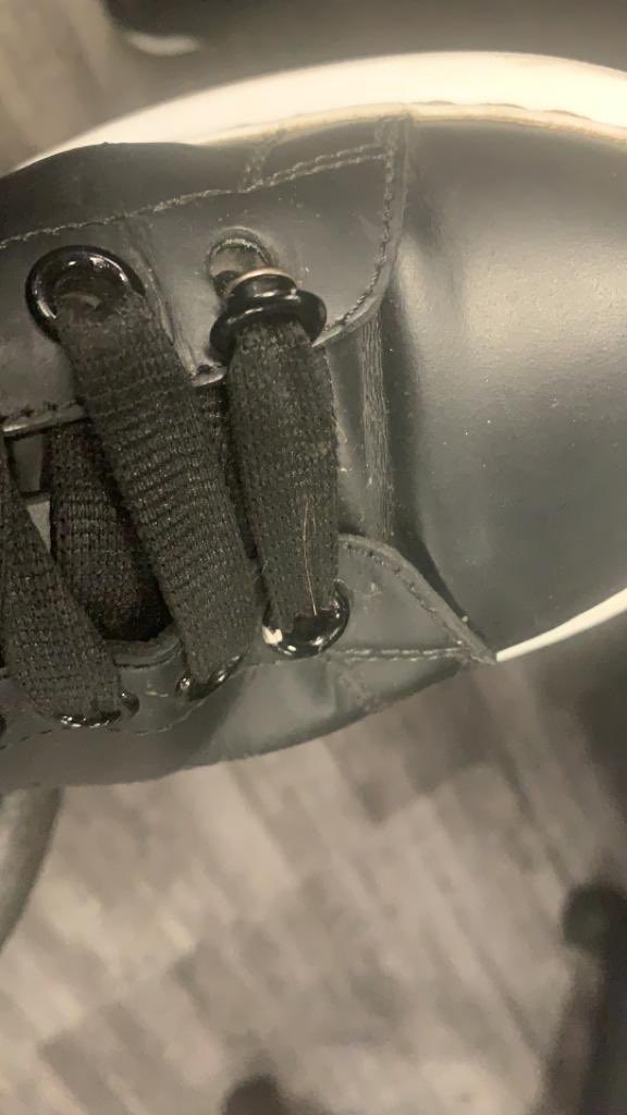 JamieAuvache's tweet photo. @HarrodsService @Harrods @McQueen bought these from Harrods - absolutely terrible , only bought in November and they’re falling apart. Harrods apparently can’t do anything about it. Appalling https://t.co/4CMfmjTOhH