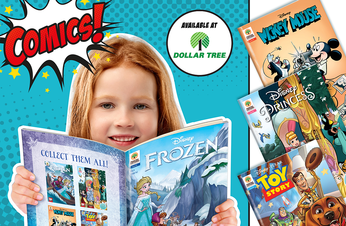 PTPlaythings's tweet photo. Jump start 2020 for your early reader with Disney comic books! Available at Dollar Tree now! #Disney #Reading #ComicBooks https://t.co/hbdkIYoAXx