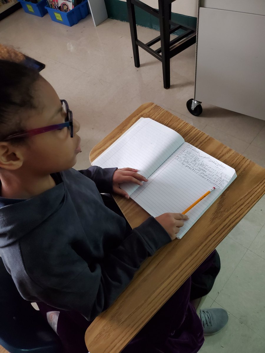 As we start this new year, we're writing about skills we would like to improve! ✍️✏️✍️✏️✍️✏️ #weslayELA @PrincipalERD <a href="/DicksonTigers/">E.R. Dickson Tigers</a>