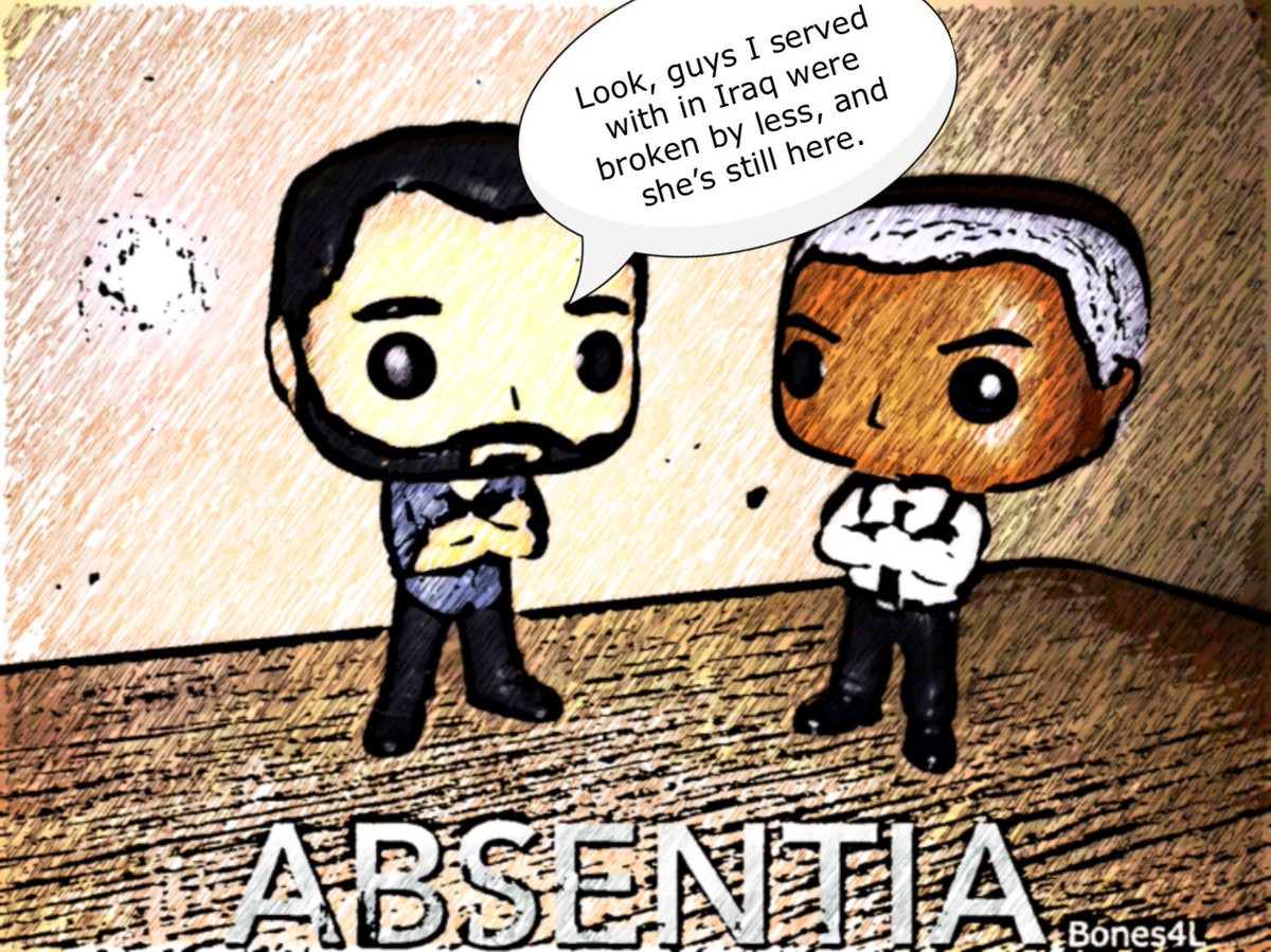 Bones4L's tweet photo. Cal- Look, guys I served with in Iraq were broken by less, and sheโs still here.
#Absentia #AbsentiaCustomMadeFunkoPops
#derekcrown #CalIsaac #ChristopherColquhoun #customfunkopop #funkophoto
@mattlenevez @AbsentiaSeries #comicbookstyle https://t.co/zZsfbQoGjx