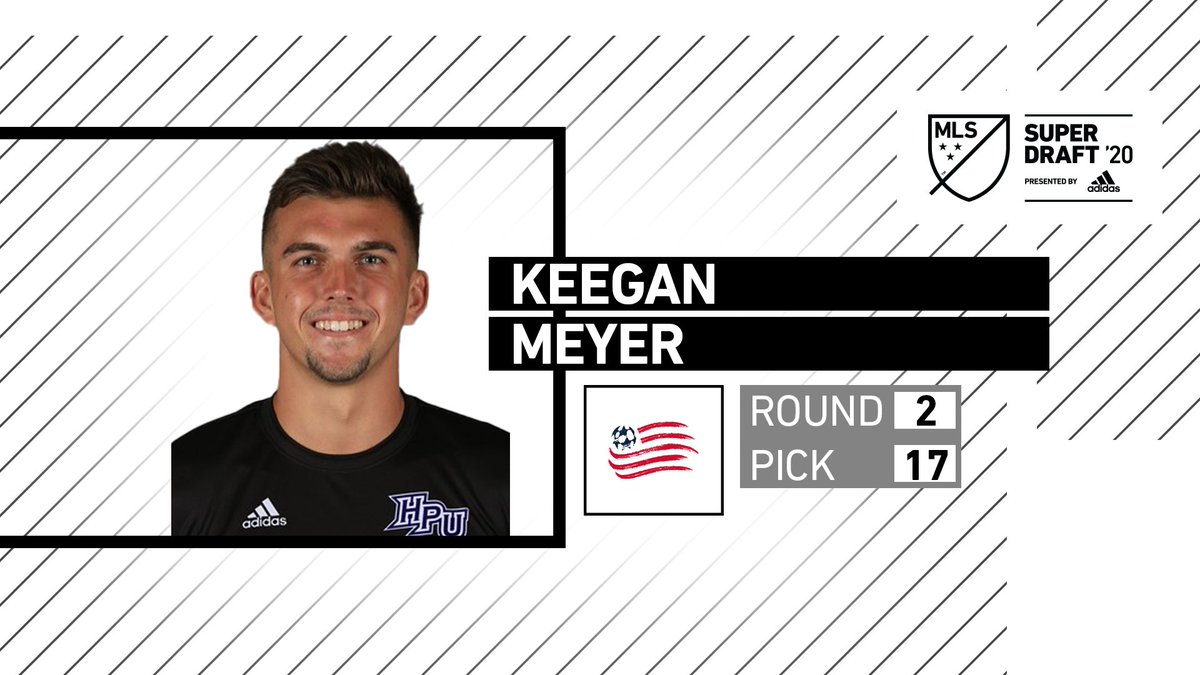 New England Revolution (@nerevolution) on Twitter photo #NERevs select goalkeeper Keegan Meyer with the 17th pick in the second round (43rd overall) of the 2020 <a href="/MLS/">Major League Soccer</a> #SuperDraft, presented by <a href="/adidassoccer/">adidas Soccer</a> #NERevs select goalkeeper Keegan Meyer with the 17th pick in the second round (43rd overall) of the 2020 <a href="/MLS/">Major League Soccer</a> #SuperDraft, presented by <a href="/adidassoccer/">adidas Soccer</a>
