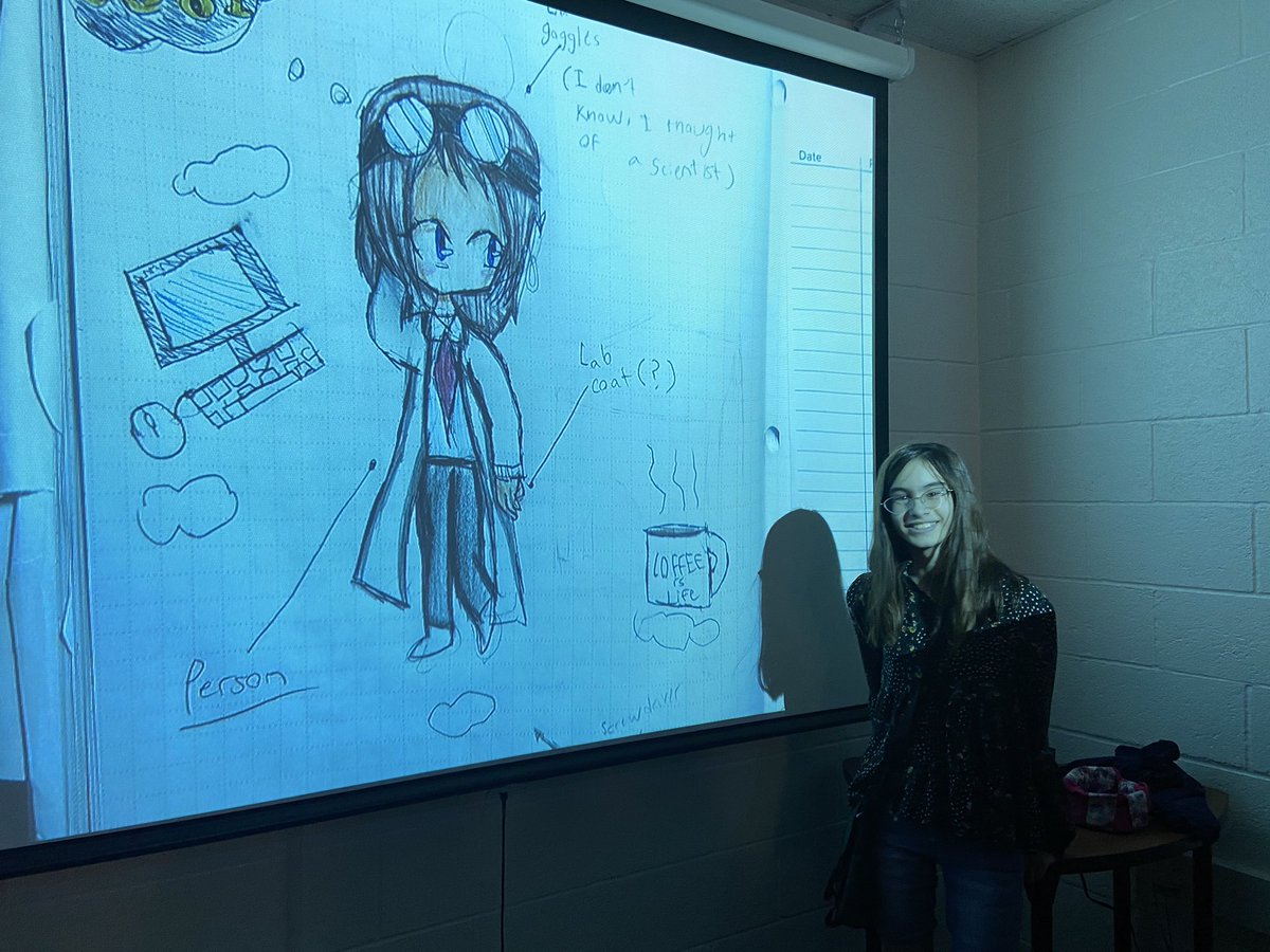 I am already impressed with my <a href="/PLTWorg/">Project Lead The Way</a> Computer Science class! Stds shared their sketches of a computer scientist today. Lesson: CS is everywhere and can be done by anyone! <a href="/stem2prep/">stem2prep</a> #HCISD #HCISDproud #ExperienceHCISD