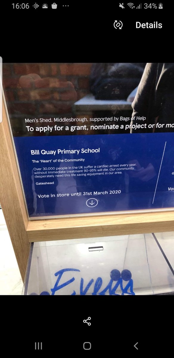 BQPrimary's tweet photo. If anyone shops at Gateshead Tesco could you please put your blue token in our box. https://t.co/2ahXEwFYwA
