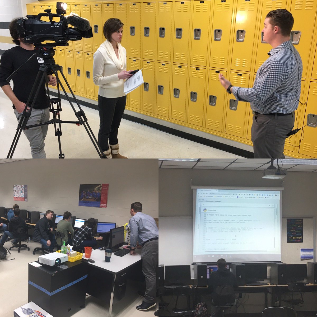 WilsonK12Tn's tweet image. Thanks to @RMTiede from @FOXNashville for coming out to @mjbearsofficial to highlight “Coding in the Classroom!” This valuable skill is in demand among the growing tech workforce. Preparing now provides our students with great opportunities for the future! #WilsonProud
