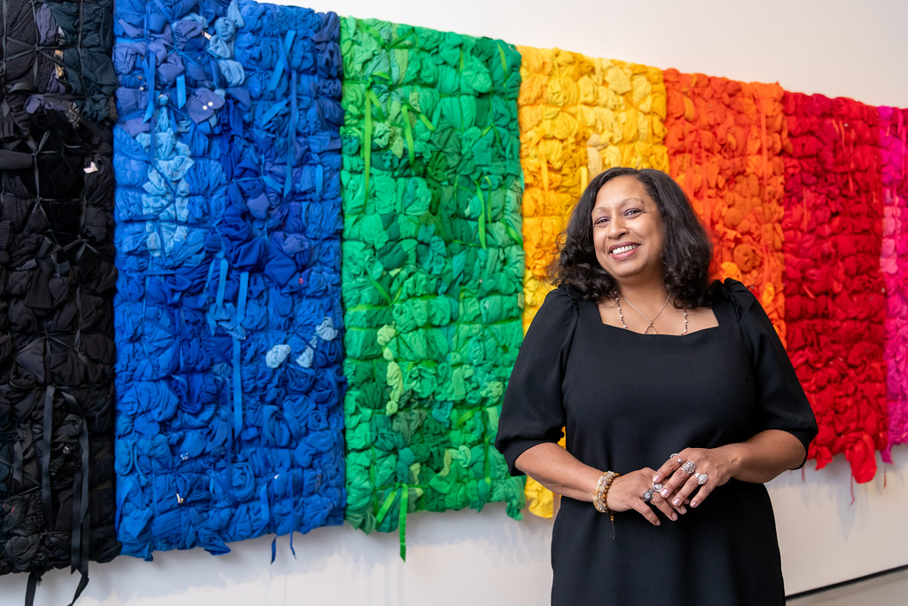 artbma's tweet photo. Happy Birthday, @ShiniqueSmith! Celebrate this Saturday w/ a free performance of Breathing Room: Bound and Loose at 11am &amp; 7pm. RSVP: https://t.co/SviX7O9e4P

Visit Smith's "Black, Blue, Green, Yellow, Orange, Red, Pink" (seen here) in #GenerationsBMA before it CLOSES Jan. 19.⠀ https://t.co/FwxvTSBq8E