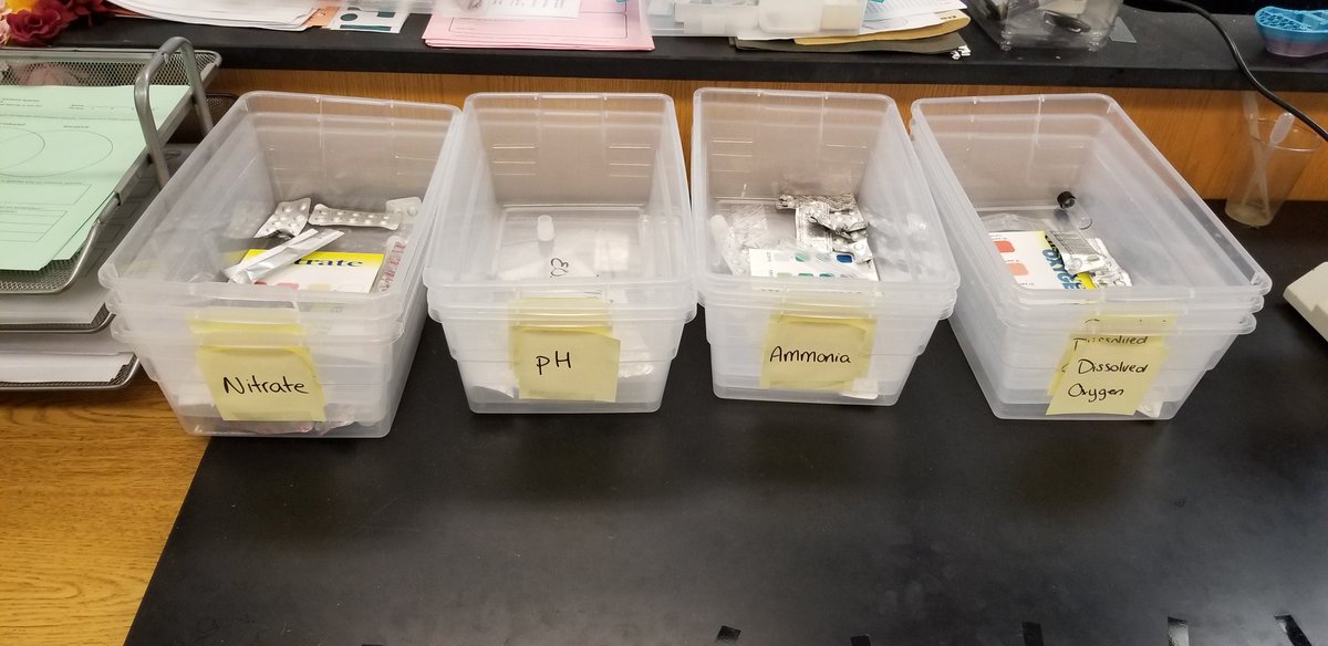 Today we started an investigation about human impact. We separated our class ponds into mini ponds and added an independent variable. We will then use our water quality tests to determine the effect these variables have on freshwater ponds. #WeAreEmerson #engageD64 #GoatTeam