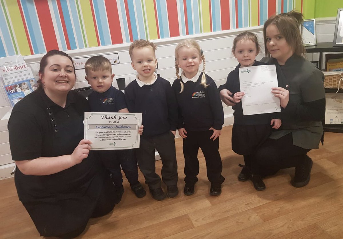 This week we recieved a Letter to thank us for our amazing donation to the <a href="/Bburnfoodbank/">Blackburn Foodbank</a> at Christmas 

The children were very excited and happy that we could help someone else. 

Thanks again for everyone's donations. #helpingothers #community <a href="/BlackburnLife/">Blackburn Life</a> <a href="/EvoCCFranchise/">Evolution Childcare Franchise</a>