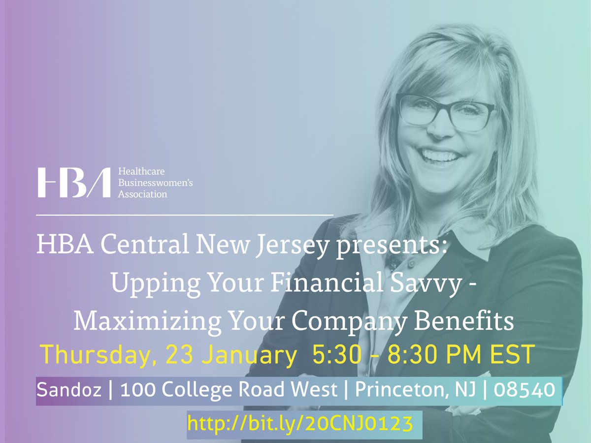HBANY_TriState's tweet photo. Up your financial savvy in 2020 by signing up for the first event of the Financial Education Series! Learn about financial freedom and ways to advance on a personal and professional level. Sign up at https://t.co/5b7iyAQoEw and for more info and details #HBAimpact #HBACNJ https://t.co/pSn0ZVXbDm