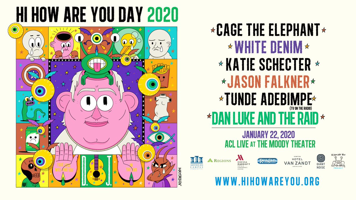 atxconcert's tweet image. ❗️T I C K E T  G I V E A W A Y❗️

Want to celebrate Daniel Johnston's life and legacy with @hihowareyouproj feat. @CageTheElephant, @whitedenimmusic and more?

• RT this post
• Follow us
• Tag a friend in comments

Buy tickets: bit.ly/36G5RS7