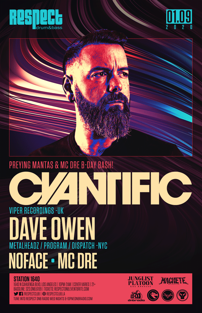 RespectClub's tweet photo. #TONIGHT : @Preying_Mantas + #mcDre Birthadays feat. @Cyantific3000 + @Dave0wen @NOFACEDJ at @station1640 Tickets: https://t.co/LzcqZ2sRCi https://t.co/1HYe9TFx9q