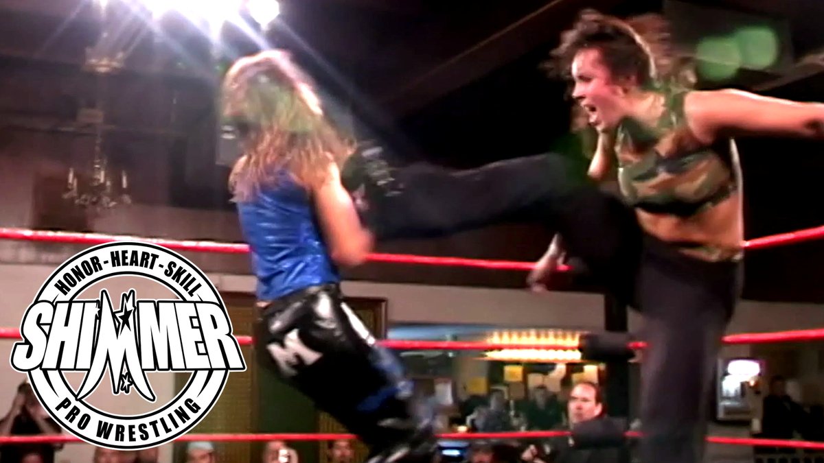 SHIMMERwomen's tweet photo. The contributions of Mercedes Martinez @RealMMartinez  and Sara Del Rey @WWESaraAmato to the growth of women's wrestling during the past two decades are immeasurable. They helped build SHIMMER from day one, starting with this match, on our first show. https://t.co/V121eiAru7 https://t.co/PgzpmQoPHn