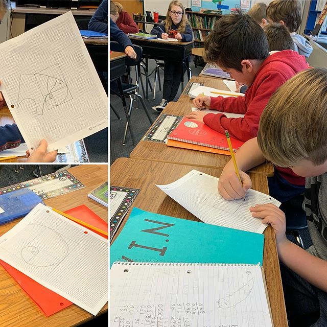 Extending our Fibonacci sequence number talk by exploring our ideas on graph paper. #mindsetmathematics #wgleads <a href="/jo/">jo</a>.boaler ift.tt/2N9hzNs