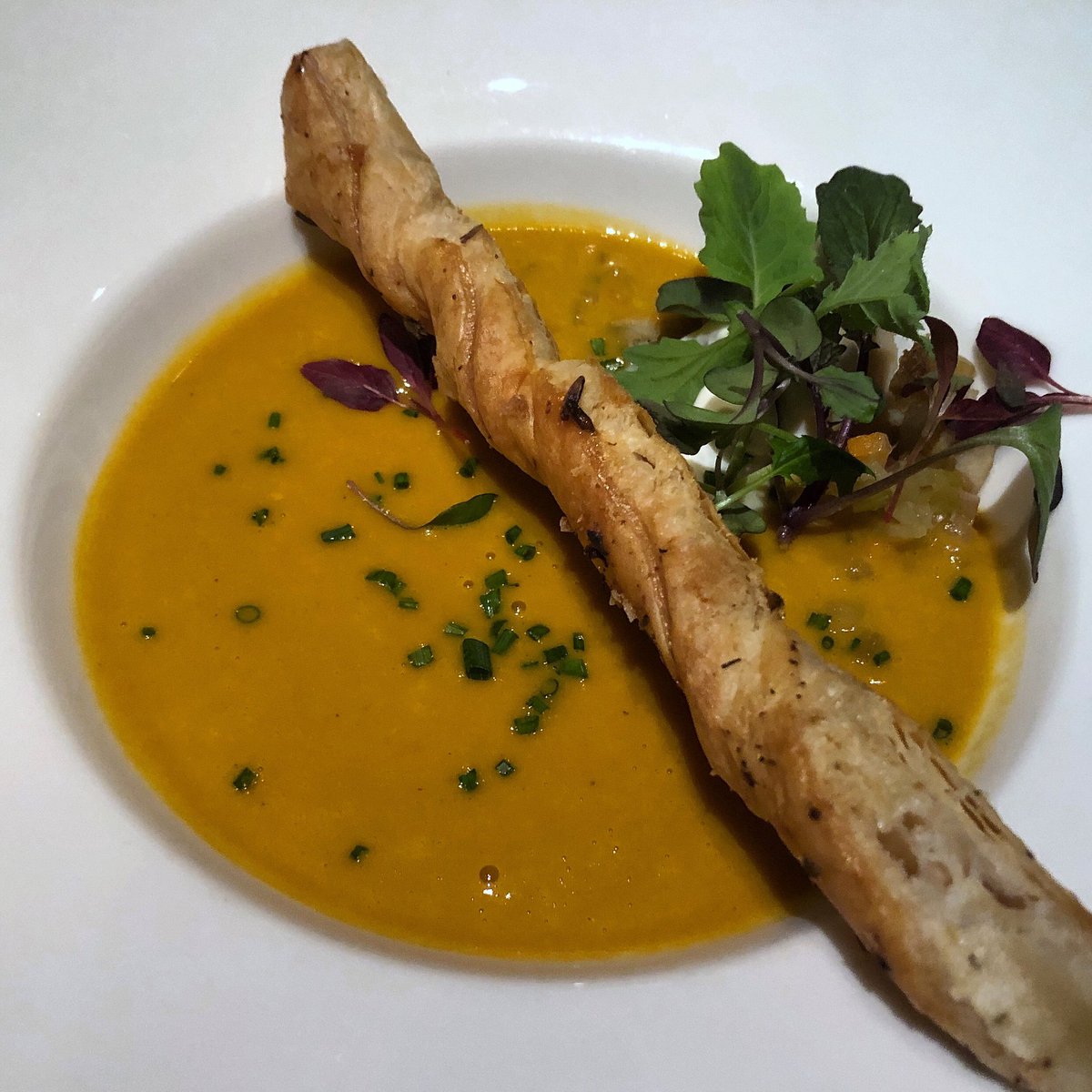 Cayucos #abalone #bisque with white truffle chantilly and puff pastry is our soup du jour.