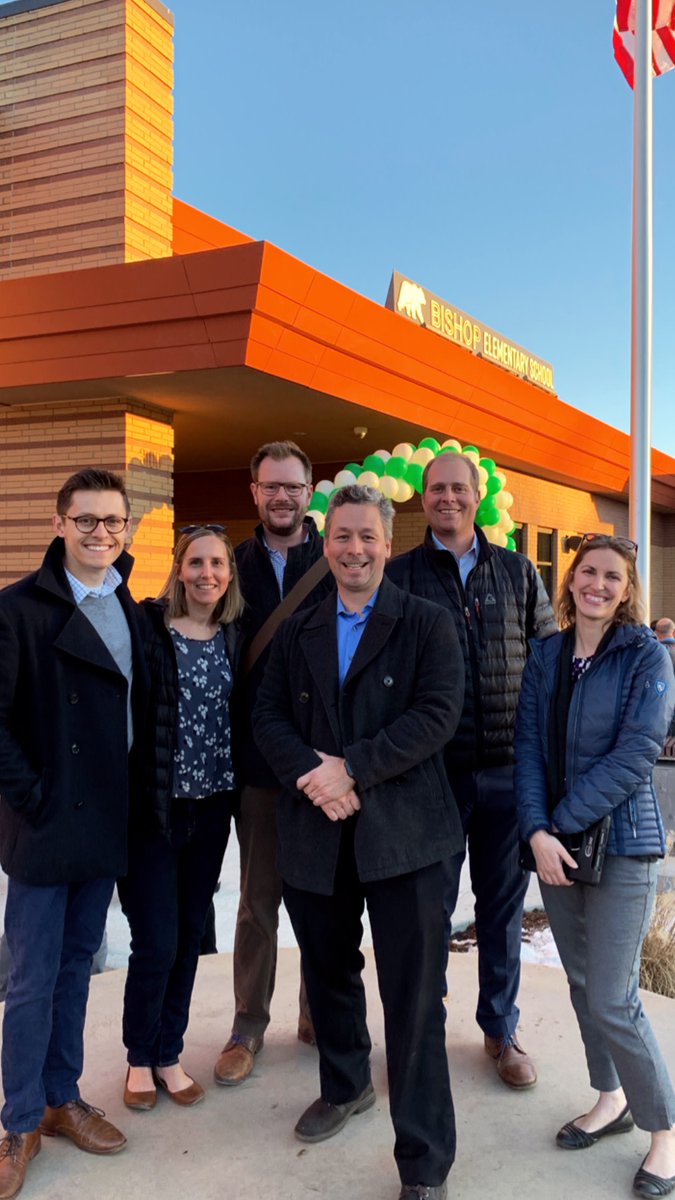 HordCoplanMacht's tweet photo. Bishop Elementary celebrated its grand opening this week! A replacement school, Bishop was thoughtfully designed to pay homage to both the history of the neighborhood and the school's culture of inclusion. @EngSchools https://t.co/mGLen5NF8N