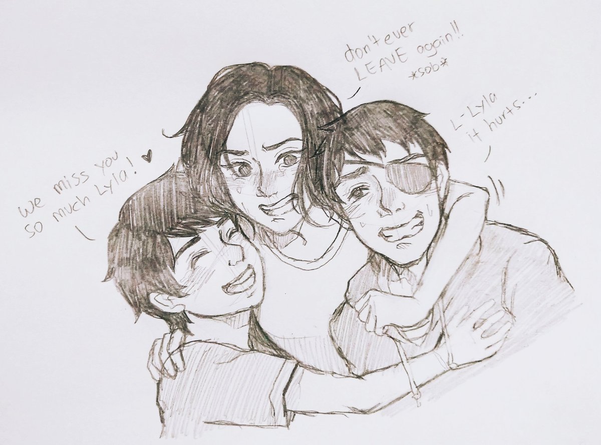 🌻Reunion🌻
Not happening in-game though 😭
#LifeisStrange2 #danieldiaz #SeanDiaz #lylapark #doodle #sketch #dontnod #lifeistrangefanart