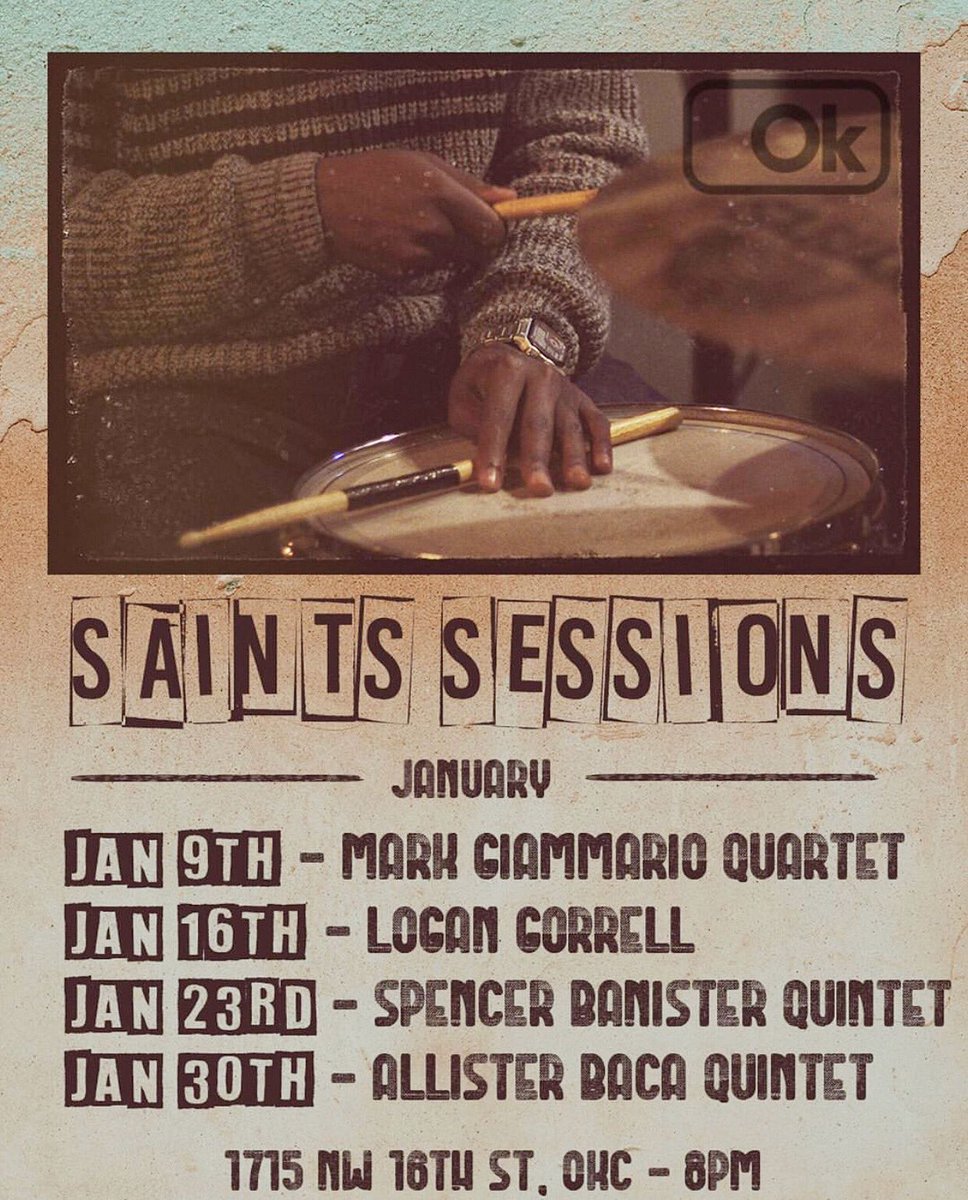 Hit up Saints Sessions tonight featuring Mark Giammario Quartet at Saints Pub in the Plaza District. All your friends will be there! Downbeat at 8 p.m. .
.
.
#jazz #saints #saintssessions #localmusic #localmusicokc #okcmusic #okcjazz #okcartist #neighborhoodbar #eatlocalokc