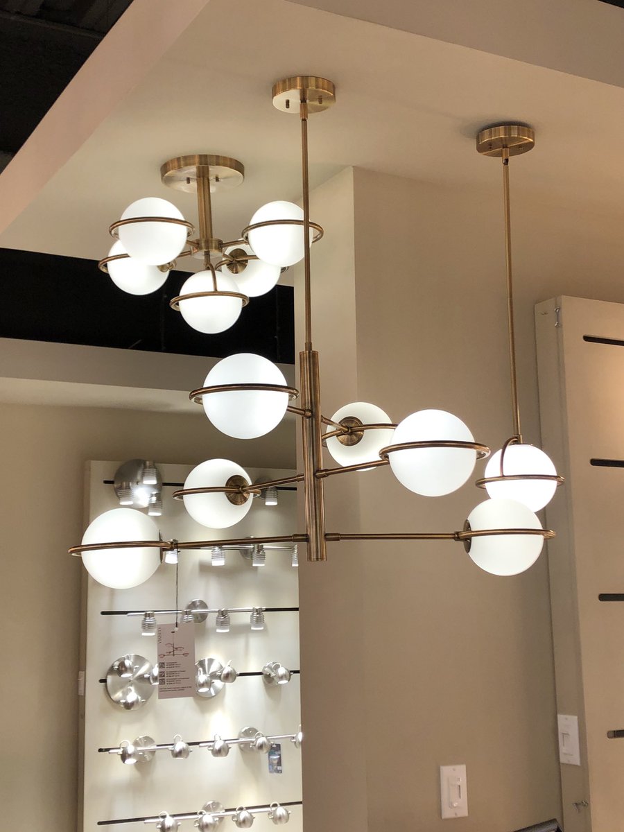 sararosebell's tweet photo. Fall in love with our #Cosima family, part of our @CANARMLTD #2020 Introductions! #lightovation #TM3934 #lighting #trends #gold #balls #style https://t.co/mM5Tymo1Fj
