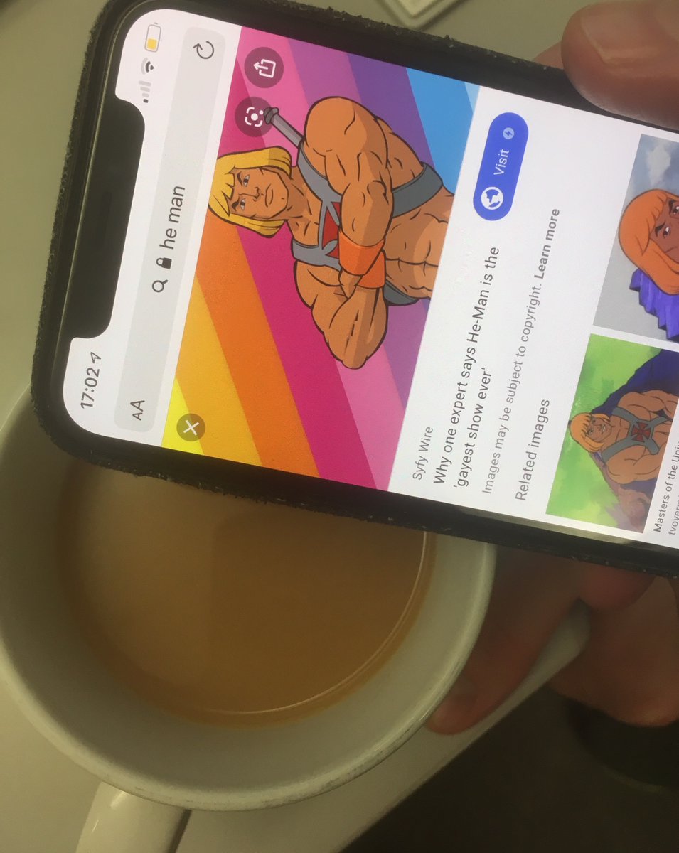 Llareggub_'s tweet photo. Look, if titan of design @thinkhaik asks how you want your tea, and you say ‘He-Man’s face’, best believe he’s going to deliver on the pantones https://t.co/TprLkfexiB
