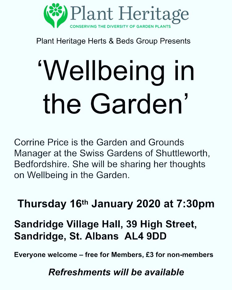 Please come to the first talk of the year next Thursday. Everyone is welcome.