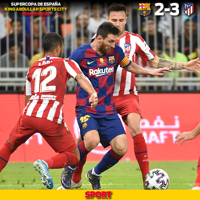 🏆 #Supercopa2020  

❌ El Barça, eliminado 

🤔 ¿Qué os ha parecido?