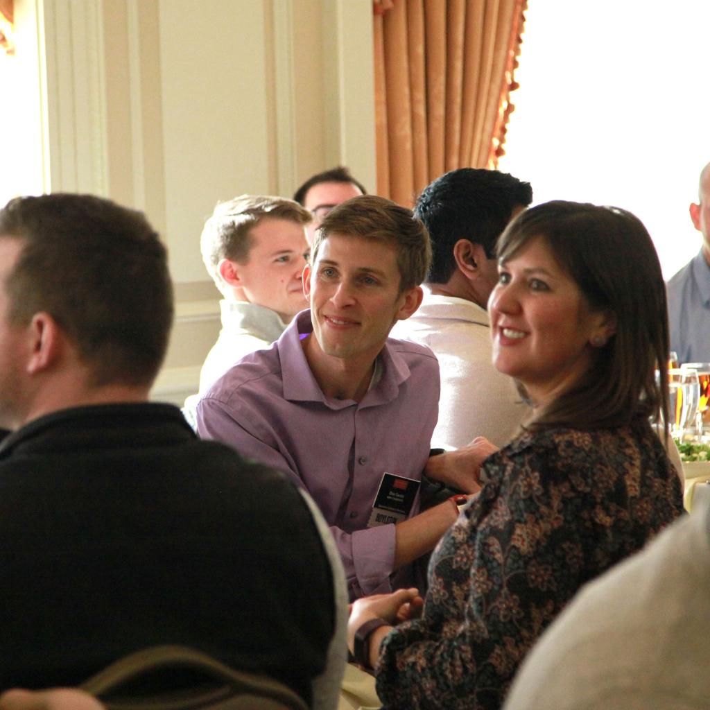 Smiling male student