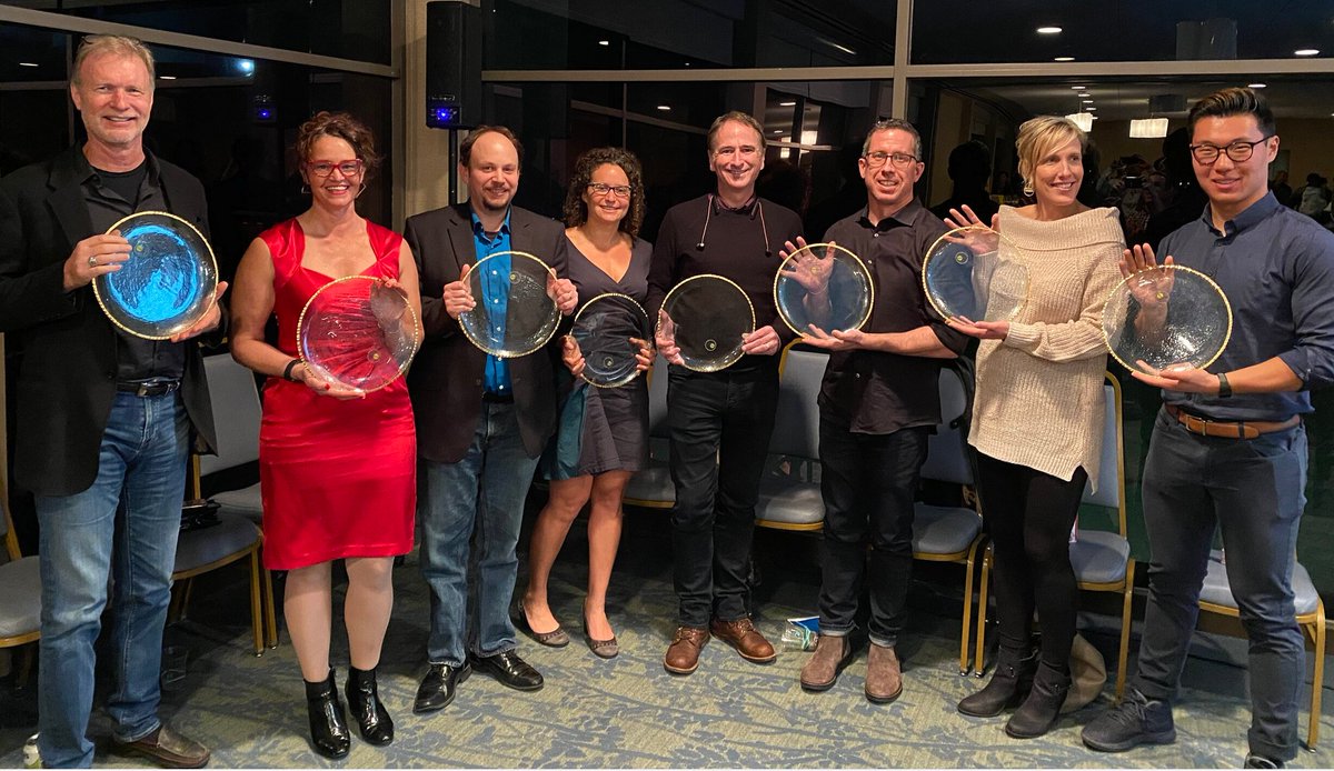 LatAmDC's tweet image. #TitansofTech winners at last night&apos;s @SantaCruzWorks meeting. All expressed passion, vision, risk-taking and community focus in their remarks. A strong showing. Motivational. #UnityThroughCommunity