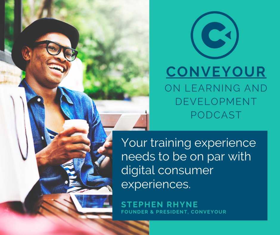 conveyour's tweet photo. Is your training experience as high in quality as what your participants experience in their day to day lives?  IT CAN BE!!!

Learn how at the ConveYour: On Learning &amp; Development Podcast.

https://t.co/b7mZ341IgF https://t.co/F2BeaD9cQt