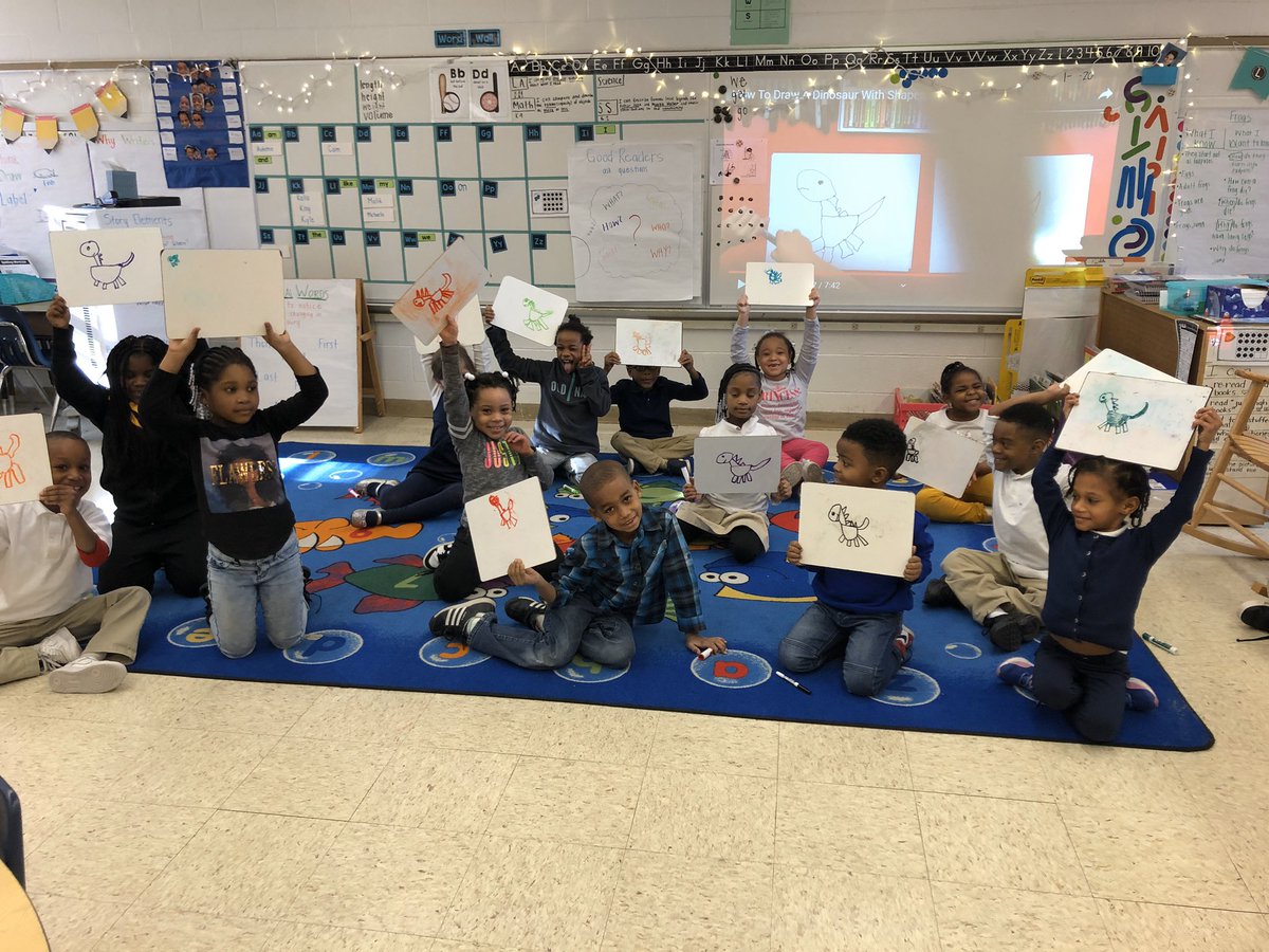 We did a guided drawing to work hard on following directions and taking pride in our work! I was proud of their hard work! @ChimborazoES <a href="/RPS_Schools/">Richmond Public Schools</a>