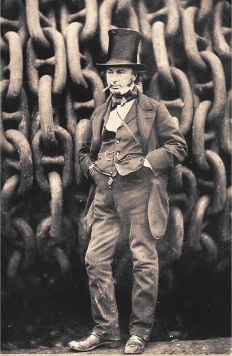 One of the greatest photos ever taken. Plenty of other contenders, but for me this can't be beaten - Isambad Kingdom Brunel against the launching chains of his Great Eastern in 1857.
#ikbrunel #industrialhistory #victorians