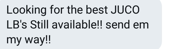 GridironRR.com
D1 FBS Seeking:
⚫LB
Must be a !DUDE! Great opportunity for a Prospect who got their D1 offer(s) pulled &amp; or only holds FCS offers. Looking for best available.