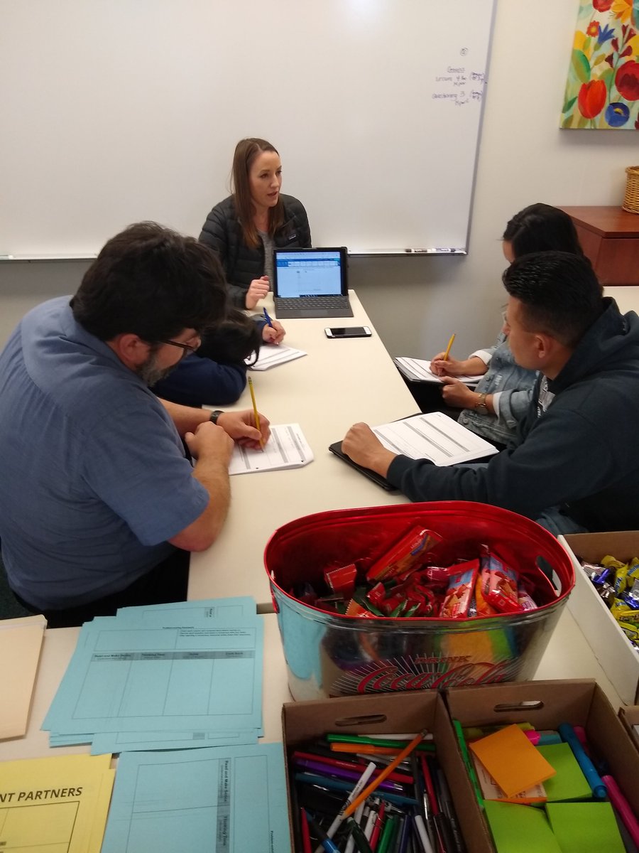 crystalkirch's tweet photo. Our awesome #tusdmath BEAM academy algebra 1 teachers sharing a lesson they adapted and facilitated with their colleagues to further the conversation around effective facilitation. 

Cc: @mr_stadel https://t.co/M5VL5mGHQT