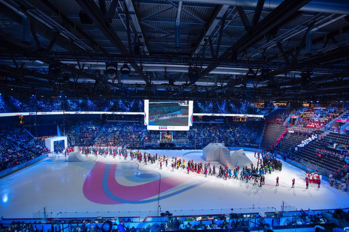 TeamGB's tweet photo. We’re officially underway at the Winter Youth Olympics! ❄️ 

#Lausanne2020 https://t.co/3naPXrFyxF