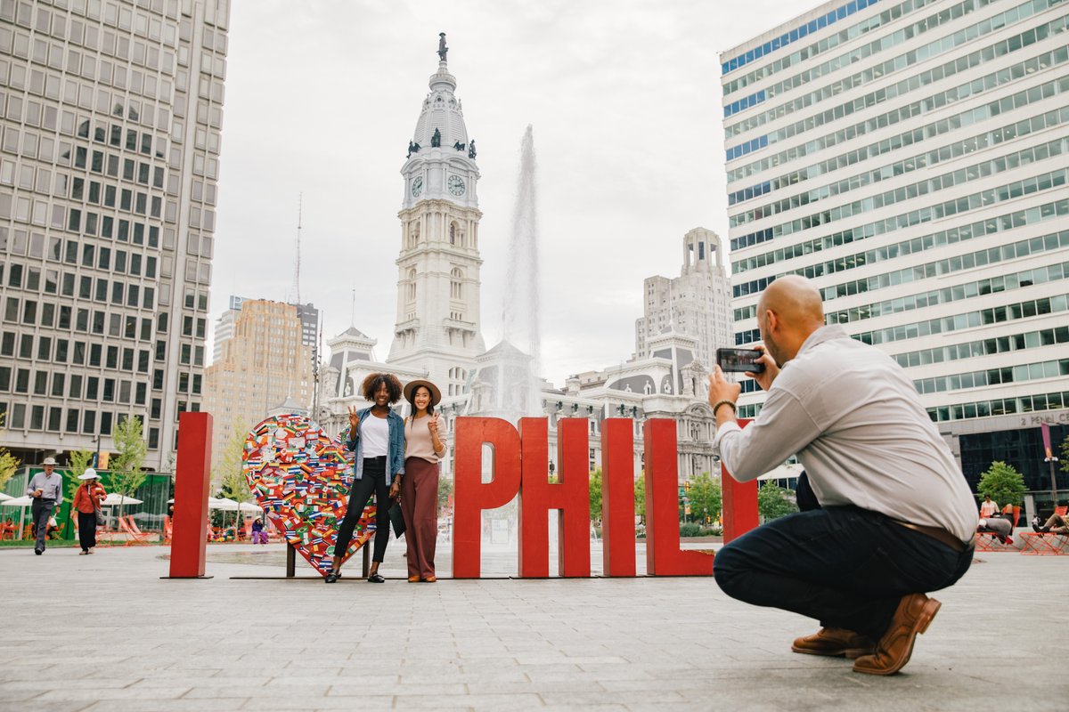 discoverPHL's tweet photo. Looking for the popular "I ❤ PHILLY" sign in @LOVEParkPhilly?

It's currently undergoing a few repairs but will be returning to the park soon! 

#discoverPHL https://t.co/xzDBBWHHsx