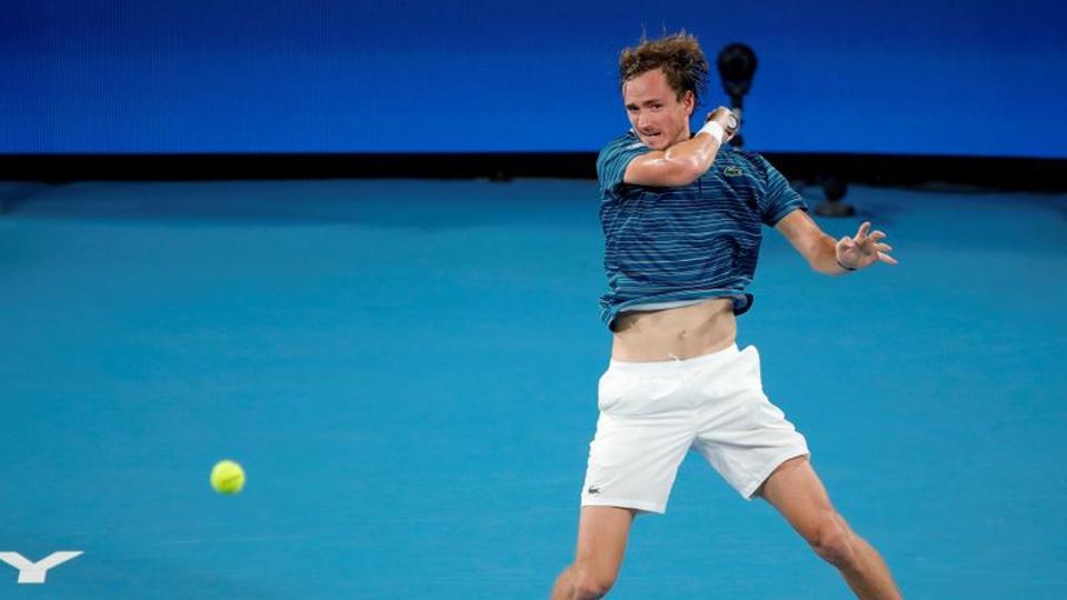 BigYack_India's tweet image. Daniil Medvedev continued to baffle his opponents at the ATP Cup on Thursday, securing a hard-fought and fiery victory against Argentina’s Diego Schwartzman and propelling Russia into the semi-final of the inaugural team event.Medvedev,  #1sportslive #1sp bigyack.com/fiery-russia-b…