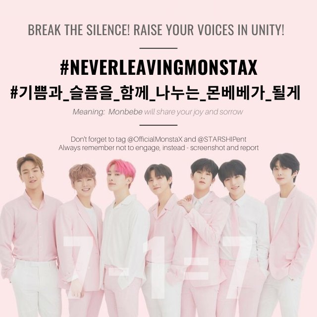 2020011012am KST onwards132nd Hashtags @OfficialMonstaX  @STARSHIPent #NeverLeavingMonstaX  #기쁨과_슬픔을_함께_나누는_몬베베가_될게